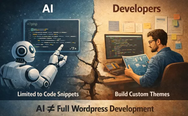 AI 在 WordPress 高度定制开发中的真实价值：被夸大的革命，还是有限的工具？